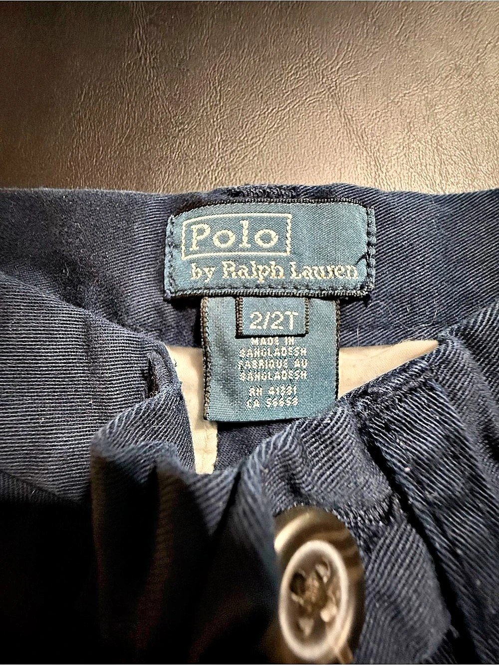 Polo Ralph Lauren Boys Flat Front Chino Pants Boys 2T Navy
